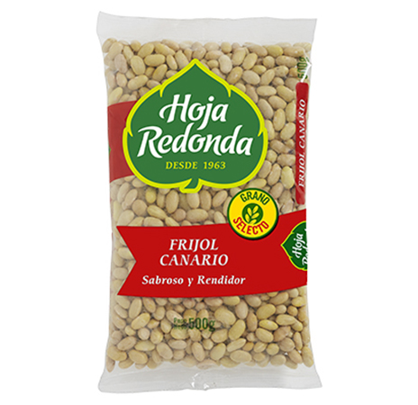 HOJA REDODNA - CANARY KIDNEY BEAN , BAG X 500 GR